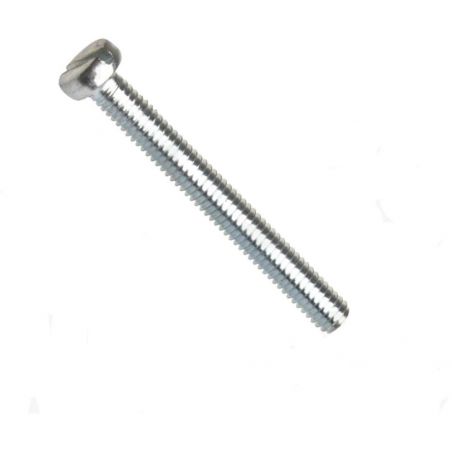 Din 84a, šroub s válcovou hlavou a rovnou drážkou, ocel 4.8, zinek bílý, m3.5x8 mm