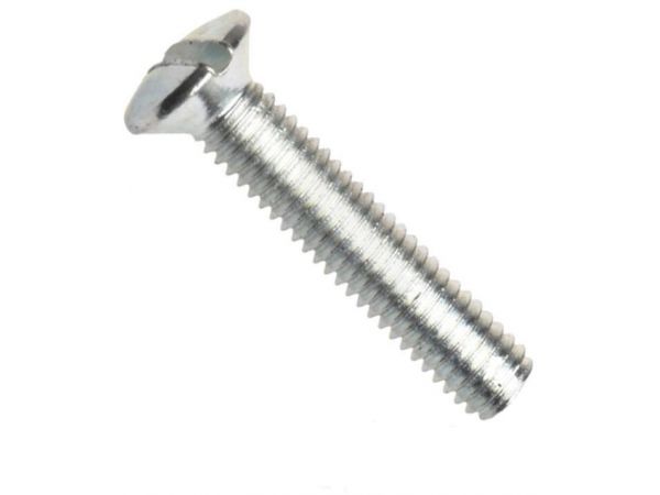 Din 964a, šroub s čočkovou hlavou a rovnou drážkou, ocel 4.8, zinek bílý, m5x16 mm