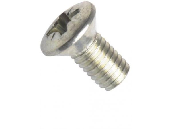 Din 966a-h, šroub s čočkovou hlavou, křížová drážka phillips, ocel 4.8, zinek bílý, m5x12 mm