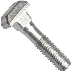 Din 186b, šroub s t-hlavou a čtyřhranem, ocel 4.6, bez povrchové úpravy, m16x80 mm