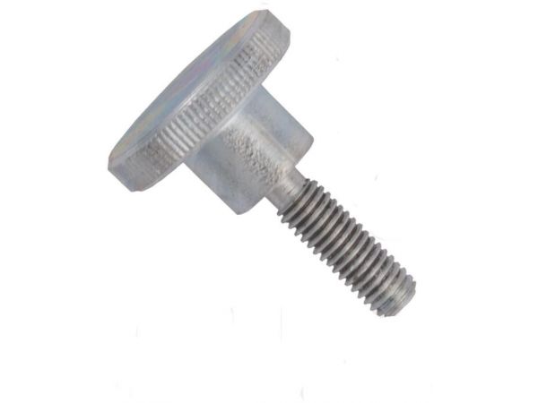 Din 464, šroub s vysokou rýhovanou hlavou, ocel 4.6, zinek bílý, m4x8 mm