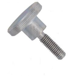 Din 464, šroub s vysokou rýhovanou hlavou, ocel 4.6, zinek bílý, m6x12 mm