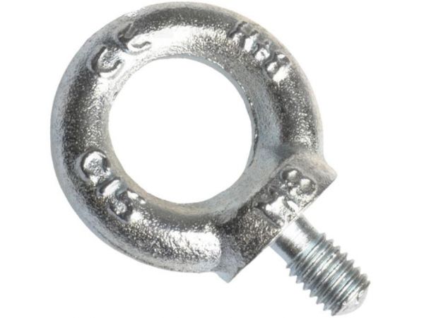 Din 580, šroub závěsný s okem, ocel c15, zinek bílý, m14