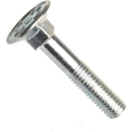 Din 605, šroub se zápustnou hlavou se čtyřhranným osazením, do dřeva, ocel 4.6 (4.8), zinek bílý, m6x45 mm