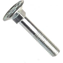 Din 605, šroub se zápustnou hlavou se čtyřhranným osazením, do dřeva, ocel 4.6 (4.8), zinek bílý, m8x45 mm