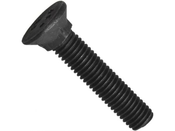 Din 608, šroub "pluhový" se zápustnou hlavou se čtyřhranným osazením, do kovu, ocel 8.8, bez povrchové úpravy, m12x40 mm