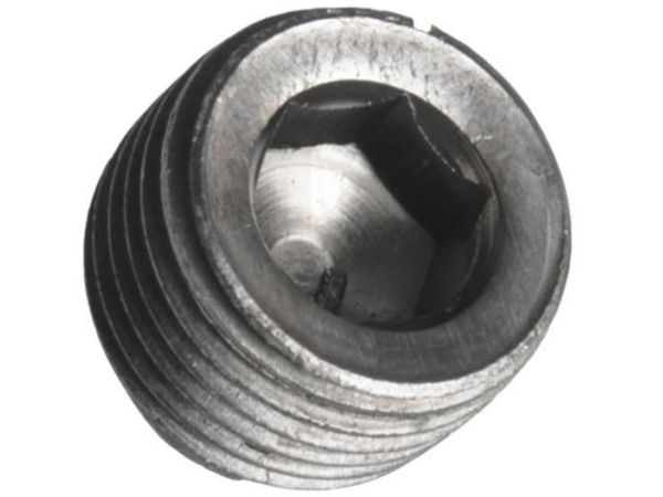 Din 906, šroub (zátka) vypouštěcí s vnitřním šestihranem a vnějším kuželovým trubkovým závitem, ocel 5.8, zinek bílý, r 1/8 (10)