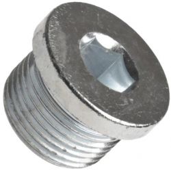 Din 908, šroub (zátka) vypouštěcí s vnitřním šestihranem, trubkový válcový závit, ocel 5.8, bez povrchové úpravy, g 1/4 (13)