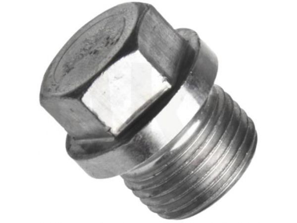 Din 910, šroub (zátka) vypouštěcí se šestihrannou hlavou a nákružkem, metrický jemný válcový závit, ocel 5.8, bez povrchové úpra