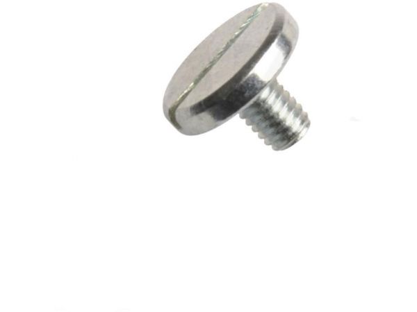 Din 921, šroub s velkou válcovou hlavou a rovnou drážkou, ocel 5.8, zinek bílý, m4x10 mm