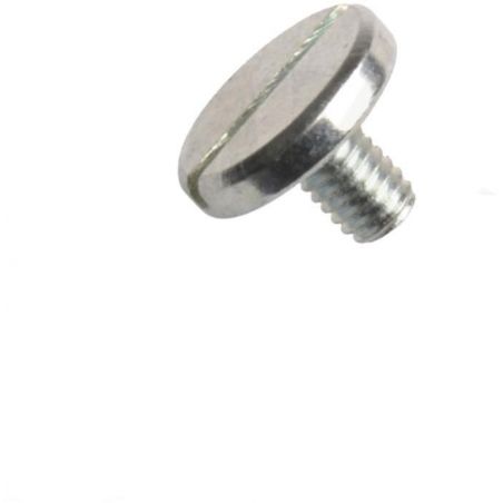 Din 921, šroub s velkou válcovou hlavou a rovnou drážkou, ocel 5.8, zinek bílý, m4x10 mm