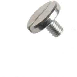 Din 921, šroub s velkou válcovou hlavou a rovnou drážkou, ocel 5.8, zinek bílý, m6x16 mm