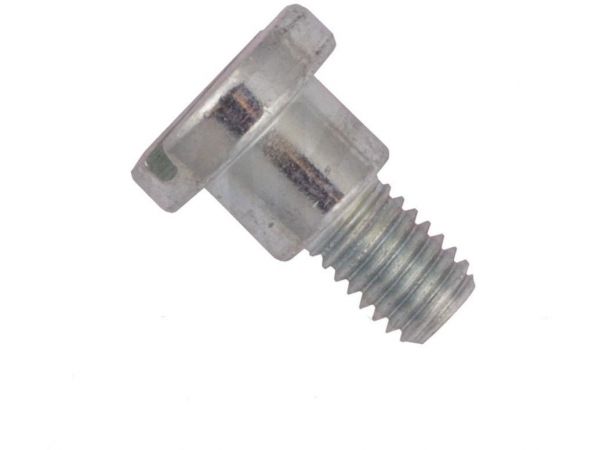 Din 923, šroub s plochou hlavou a rovnou drážkou, s osazením, ocel 5.8, zinek bílý, m8x8 mm