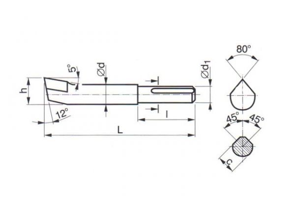 Obrážecí nůž hrubovací 223680