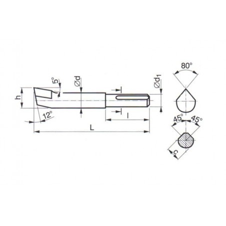 Obrážecí nůž hrubovací 223680