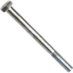 Din 960, šroub se šestihrannou hlavou, metrický jemný částečný závit, ocel 8.8, zinek bílý, m14x1.5x50 mm