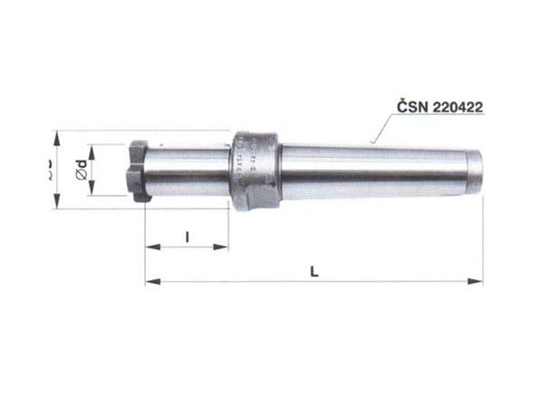 Frézovací trn s kuželovou stopkou morse pro válcové čelní frézy 241413