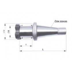 Frézovací trn s kuželovou stopkou strmou pro frézovací hlavy s válcovým vrtáním 241421