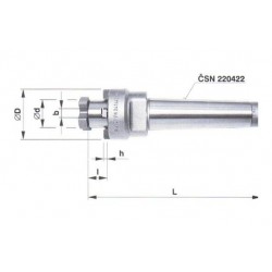 Frézovací trn s kuželovou stopkou morse s čelními unašeči 241441