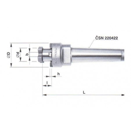 Frézovací trn s kuželovou stopkou morse s čelními unašeči 241441