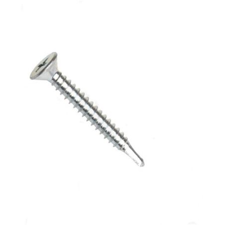 Din 7504-p šroub samovrtný, zápustná hlava, drážka phillips, ocel, zinek bílý, 3.5x11