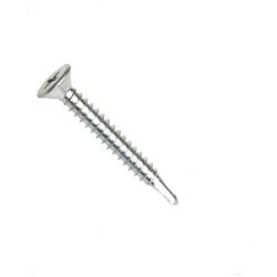 Din 7504-p šroub samovrtný, zápustná hlava, drážka phillips, ocel, zinek bílý, 5.5x19