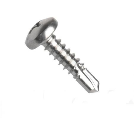 Din 7504-n šroub samovrtný, půlkulatá hlava, drážka phillips, ocel, zinek bílý, 3.9x16