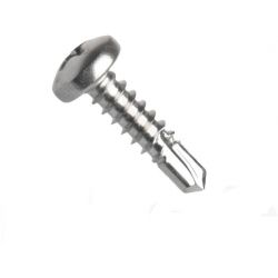 Din 7504-n šroub samovrtný, půlkulatá hlava, drážka phillips, ocel, zinek bílý, 4.2x50