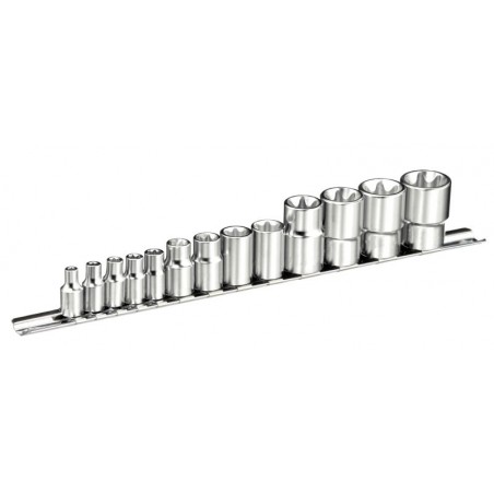 1/4"-3/8'' Sada hlavic TORX nástrčných, 13dílná TONA EXPERT E034801