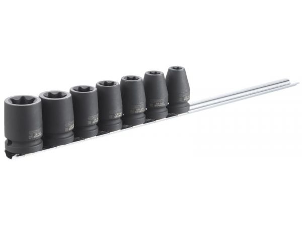 1/2" Sada průmyslových TORX hlavic, 7dílná TONA EXPERT E041605