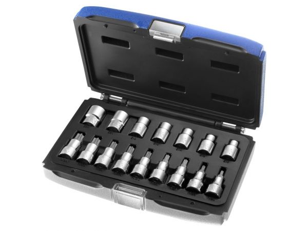 1/2" Sada zástrčných hlavic TORX , 16dílná TONA EXPERT E032907