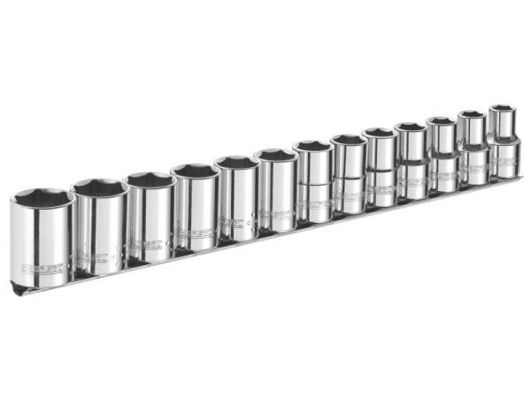 3/8" Sada nástrčných palcových hlavic na liště, 13dílná TONA EXPERT E031803