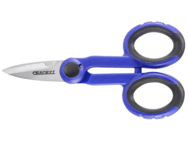 Elektrikářské nůžky s bimateriální rukojetí TONA EXPERT E184280