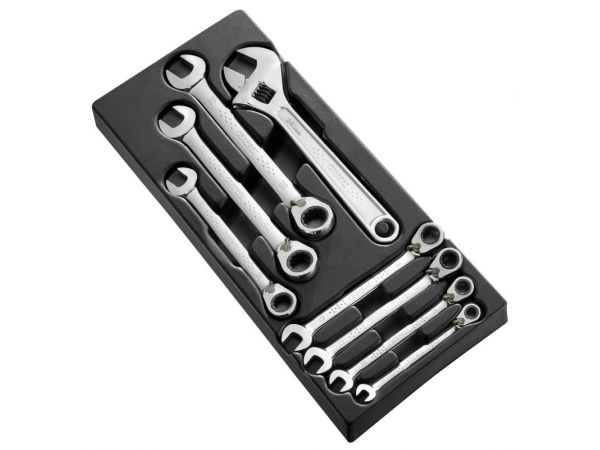 Modul se 7 ráčnovými a nastavitelným klíčem TONA EXPERT E111100