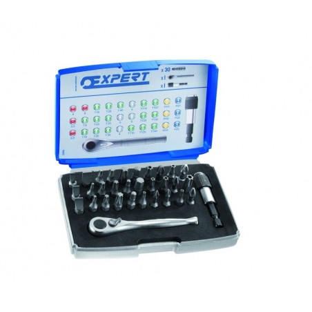 Sada bitů s miniráčnou 1/4", 32-dílná TONA EXPERT E131702T