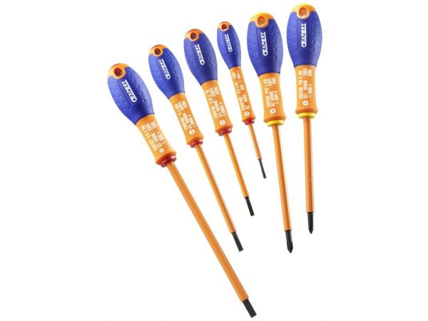 Sada izolovaných šroubováků - plochý /Ph, 6dílná TONA EXPERT E160910