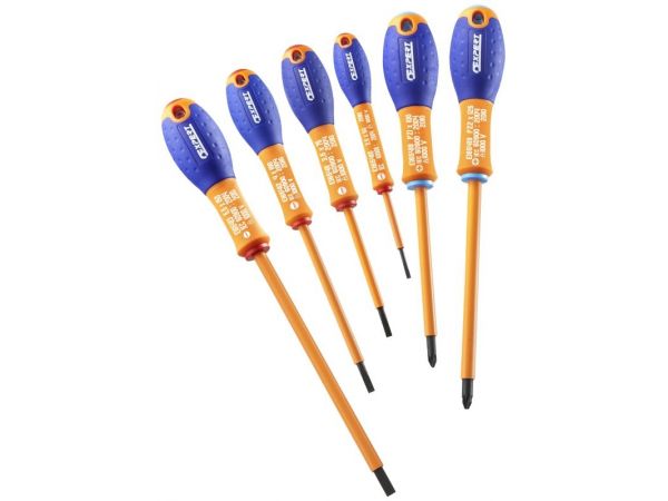 Sada izolovaných šroubováků - plochý /Pz, 6dílná TONA EXPERT E160911