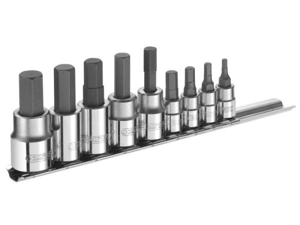 1/4"-3/8'' Sada zástrčných šestihranných hlavic, 9dílná TONA EXPERT E034802