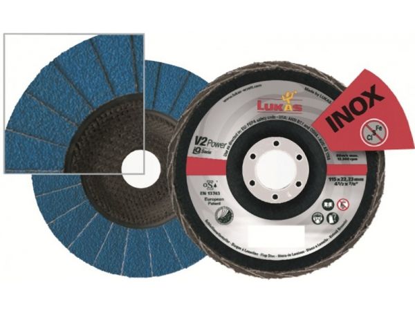 Brousící lamelový kotouč Turbo - INOX LUKAS