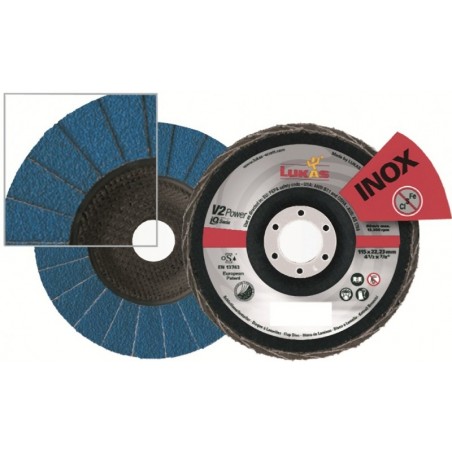Brousící lamelový kotouč Turbo - INOX LUKAS