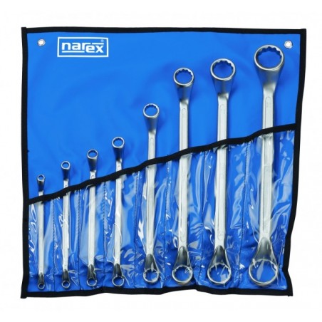 Sada očkových klíčů vyhnutých 75° ve vinylovém pouzdře DIN 838 - NAREX 230838.608 8-dílná /6-30/