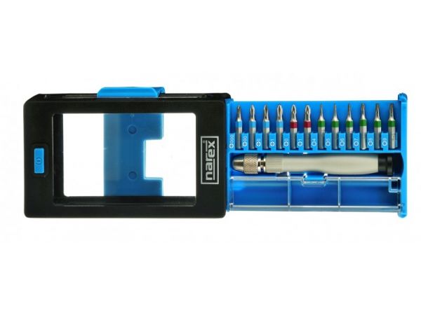 Sada mikro bitů, 6h-4mm NAREX-SADA 26-dílná