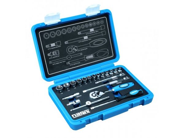 Sada hlavic a ovladačů 1/4" NAREX-SADA