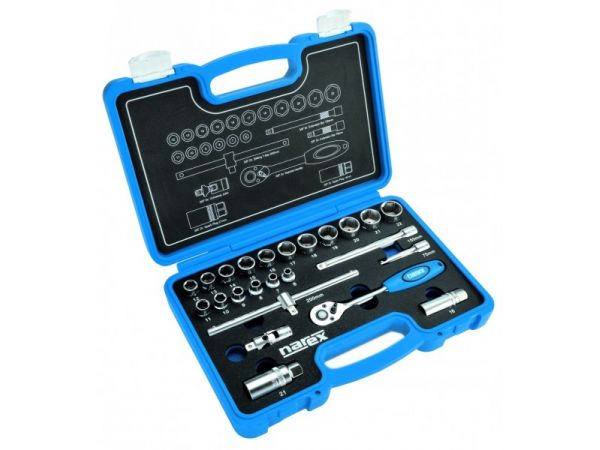 Sada hlavic a ovladačů 3/8" NAREX-SADA 24-dílná, 3/8"- HS003022