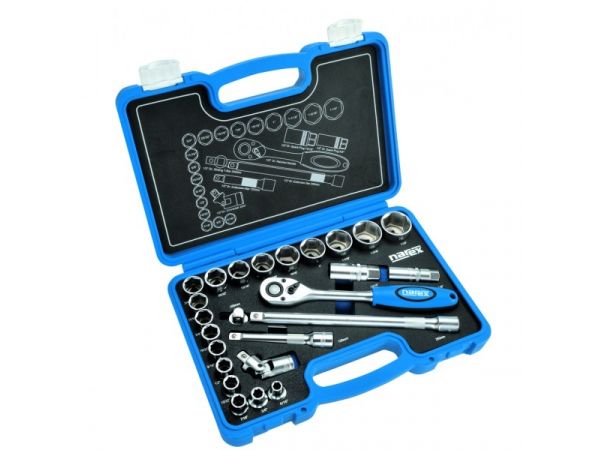 Sada hlavic a ovladačů 1/2" palcová NAREX-SADA 25-dílná, 1/2"- HS004032