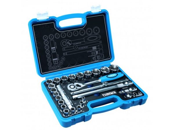 Sada hlavic a ovladačů 1/2" NAREX-SADA 27-dílná, 1/2"