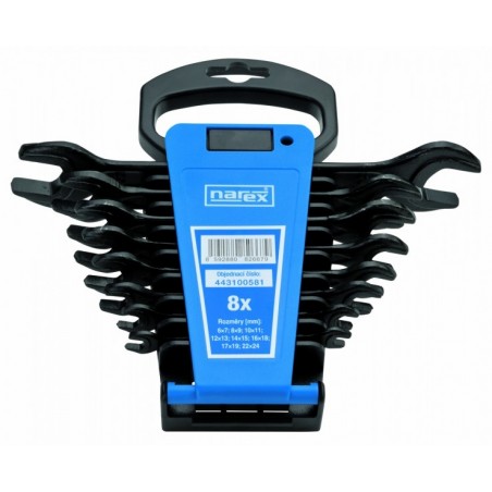 Sada oboustr.klíčů v plast.držáku DIN 895 - NAREX 230895.508-NAREX 8-dílná /6-24/