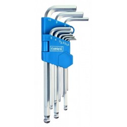 Sada zástrčných klíčů šestihranných s kuličkou, 9dílná 230710K.609-NAREX SADA