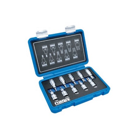 Sada hlavic TRX 20-70/55mm NAREX-SADA 10-dílná, T20-70 /443000961/