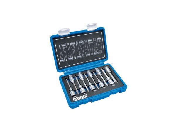 Sada hlavic TRX 20-70/100mm NAREX-SADA 10-dílná, T20-70 /443000962/